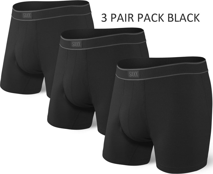 SAXX Men's Daytripper Knit 5" Boxers with Fly THREE PAIR PACK {SAXX-PP3B}