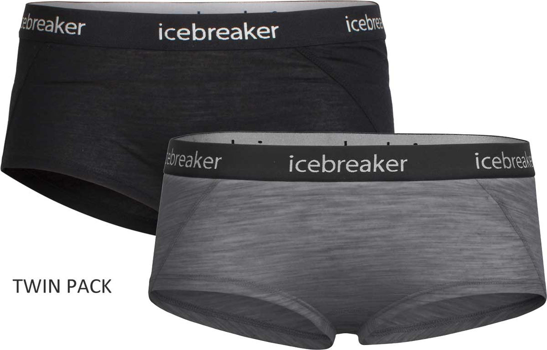 Icebreaker Women's Merino Sprite Boy Shorts TWIN PACK