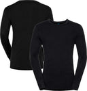 ODLO Men's Merino 200 Long Sleeve Crewe Base Layer {O-111602}