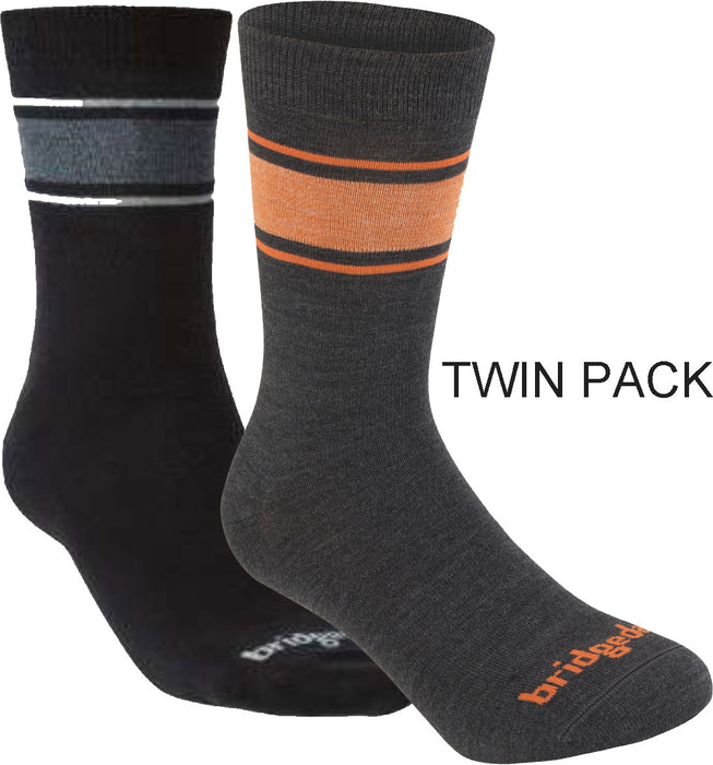 Bridgedale Men's Ultra-Lightweight Merino Performance Liner Socks TWIN PACK {BR-710028}