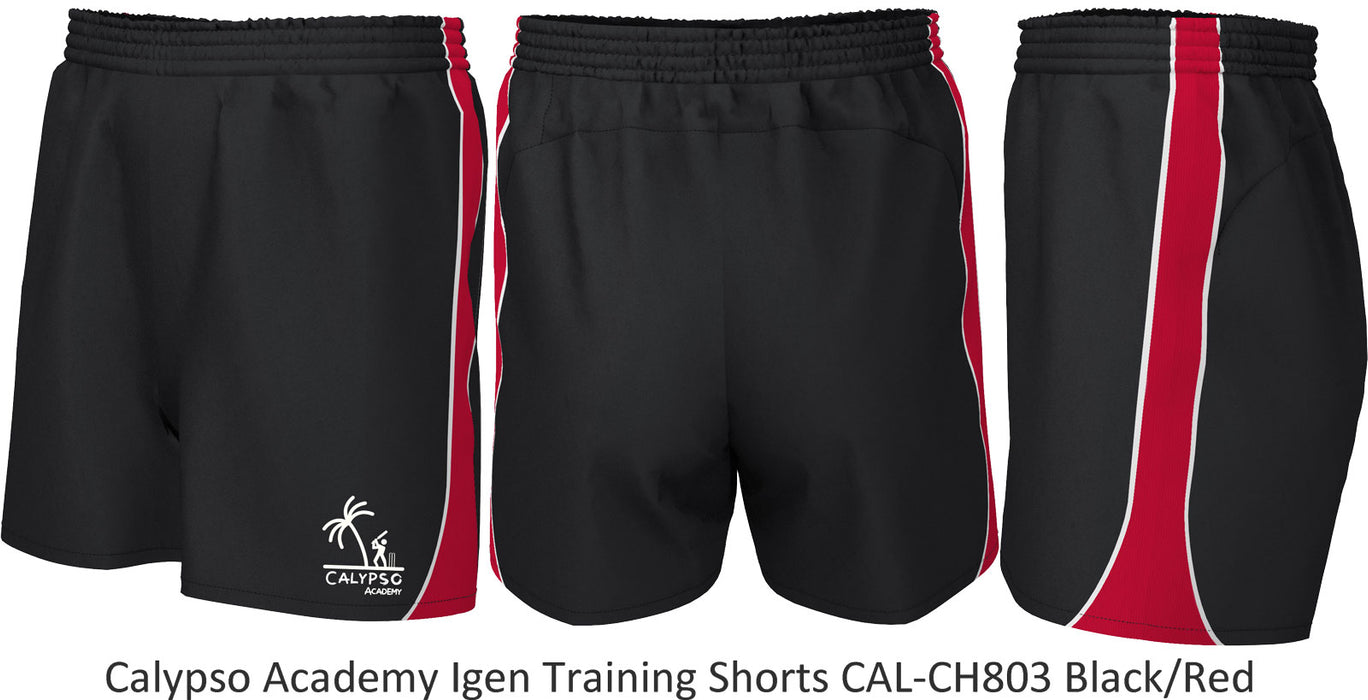 Calypso Cricket Academy Youth Igen Woven Training Shorts {CAL-XO-CH803Y}