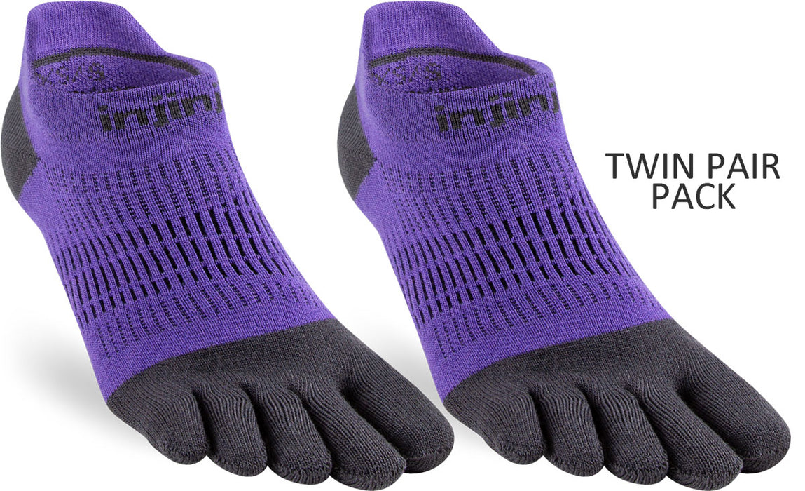 Injinji Women's Lightweight No-Show Toe Socks TWIN PACK (INJ-WNS-TWIN)