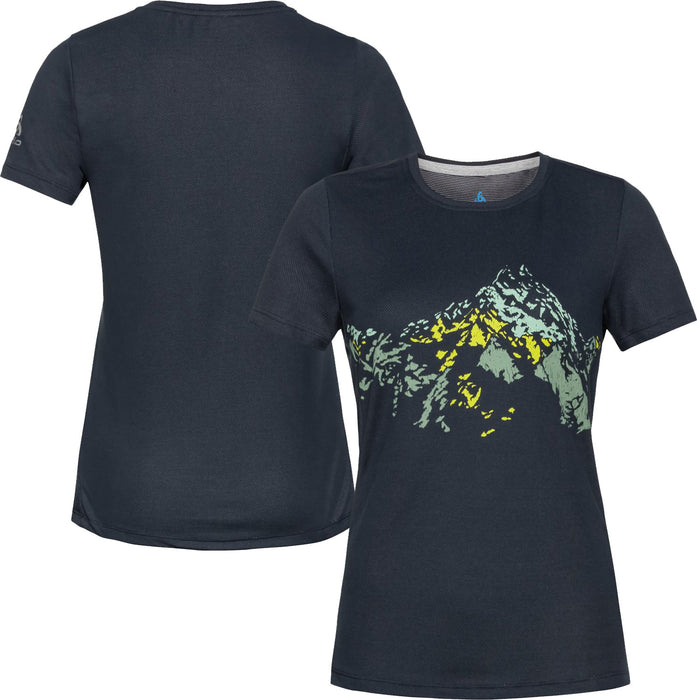 ODLO Women's Active F-Dry Short Sleeve Graphic Tee {O-550841}
