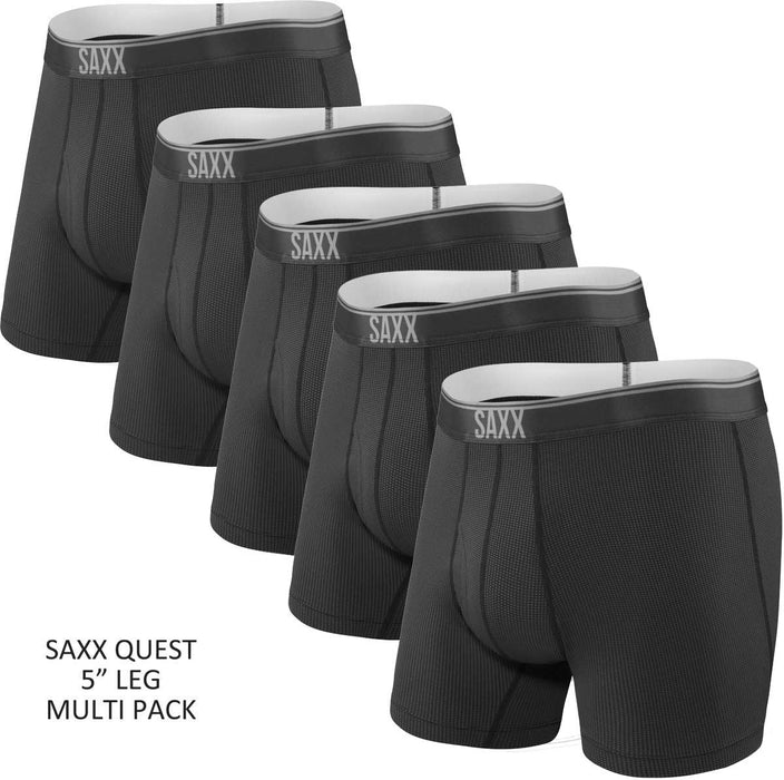 SAXX Men's 5 Inch Quest Boxer Briefs MULTI-PACK {SAX-BB70F-MULTI}