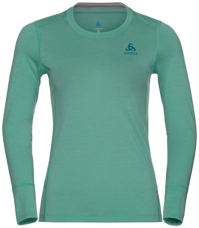 ODLO Women's Merino 200 Long Sleeve Crewe Base Layer {O-111601}