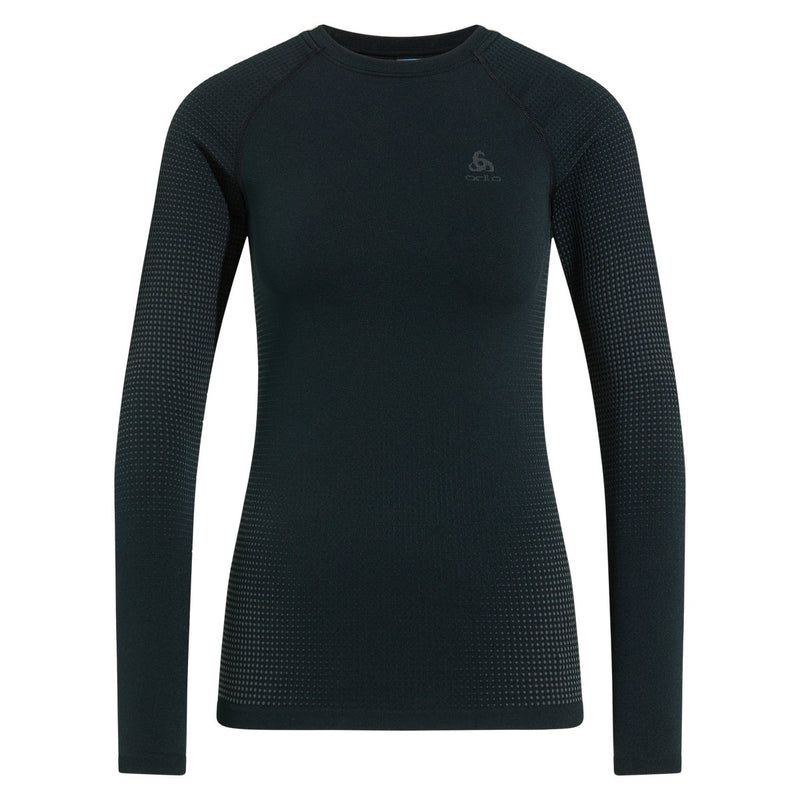 ODLO Women's Performance Warm Long Sleeve Crew Base Layer {O-196191}