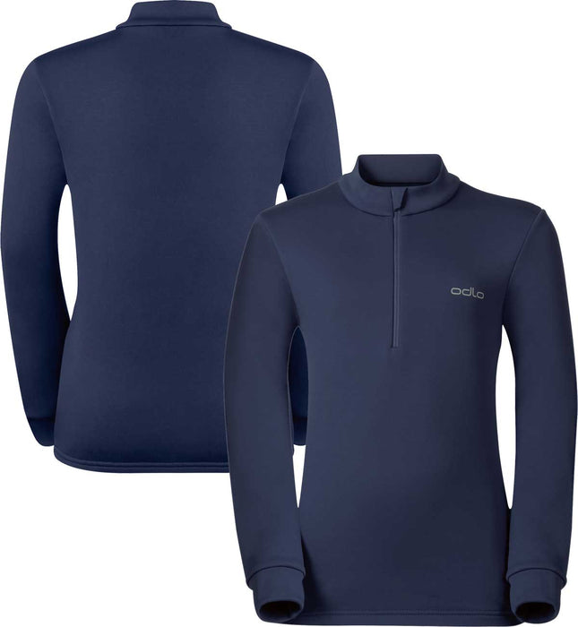 Odlo Kids Warm Thermal Half Zip Midlayer {O-260839}