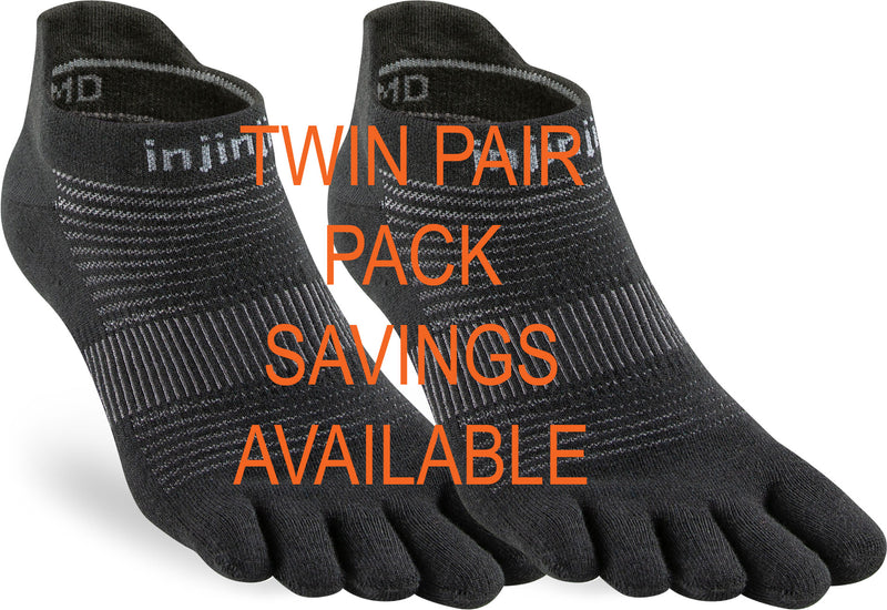 Injinji Men's Lightweight No-Show Toe Socks (INJ-NS)