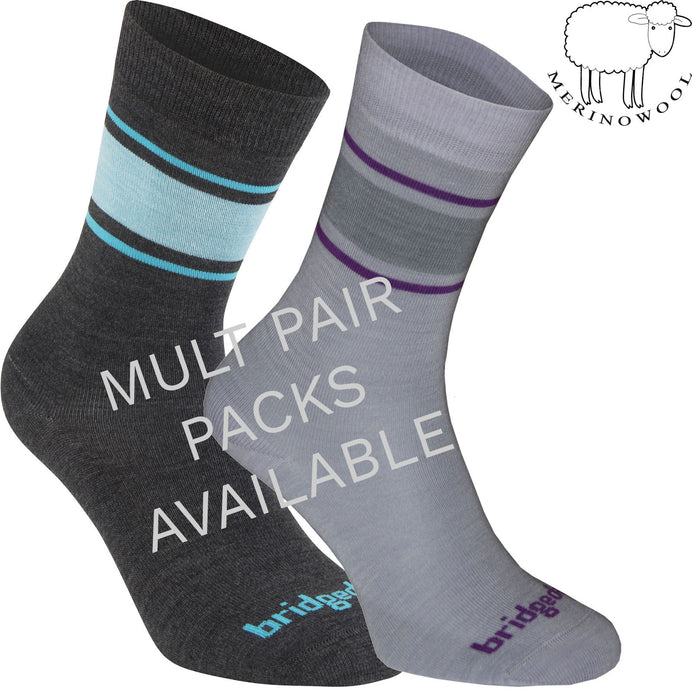 Women's Bridgedale Ultra-Lightweight Merino Wool Performance Liner Socks {BR-710027}