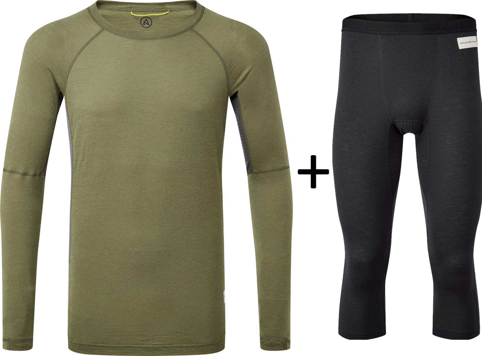 Artilect Men's Boulder 125 Crew Neck Base Layer COMBO