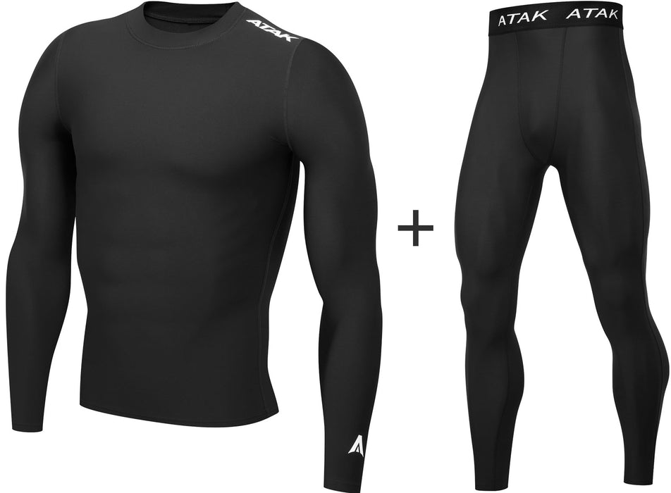 Men's ATAK Sports Compression Thermal Base Layer COMBO