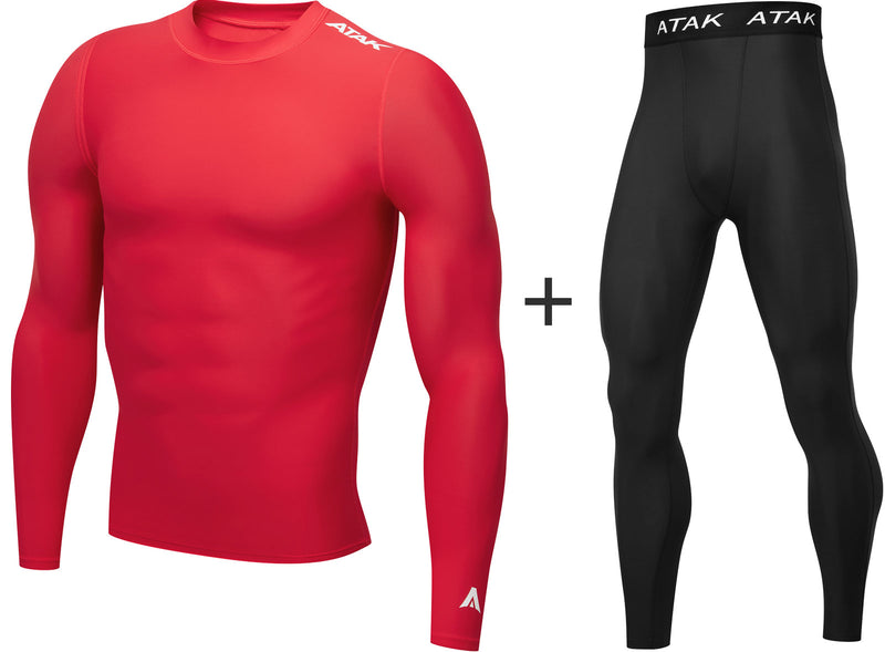 Men's ATAK Sports Compression Thermal Base Layer COMBO
