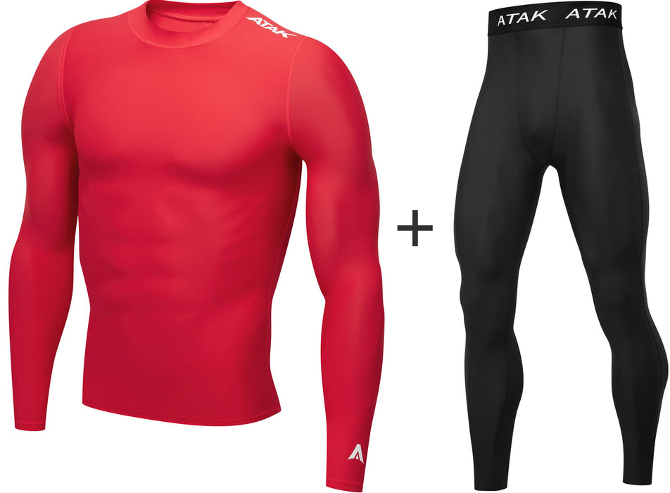 Men's ATAK Sports Compression Thermal Base Layer COMBO