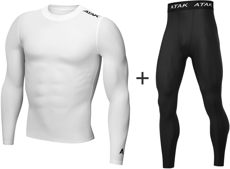 Men's ATAK Sports Compression Thermal Base Layer COMBO