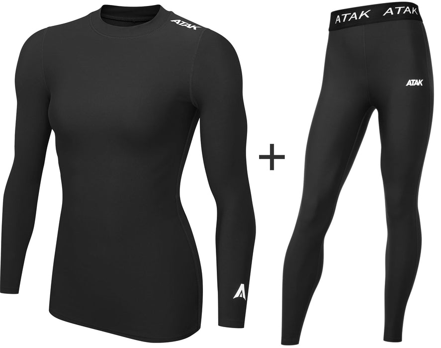 Women's ATAK Sports Compression Thermal Base Layer COMBO