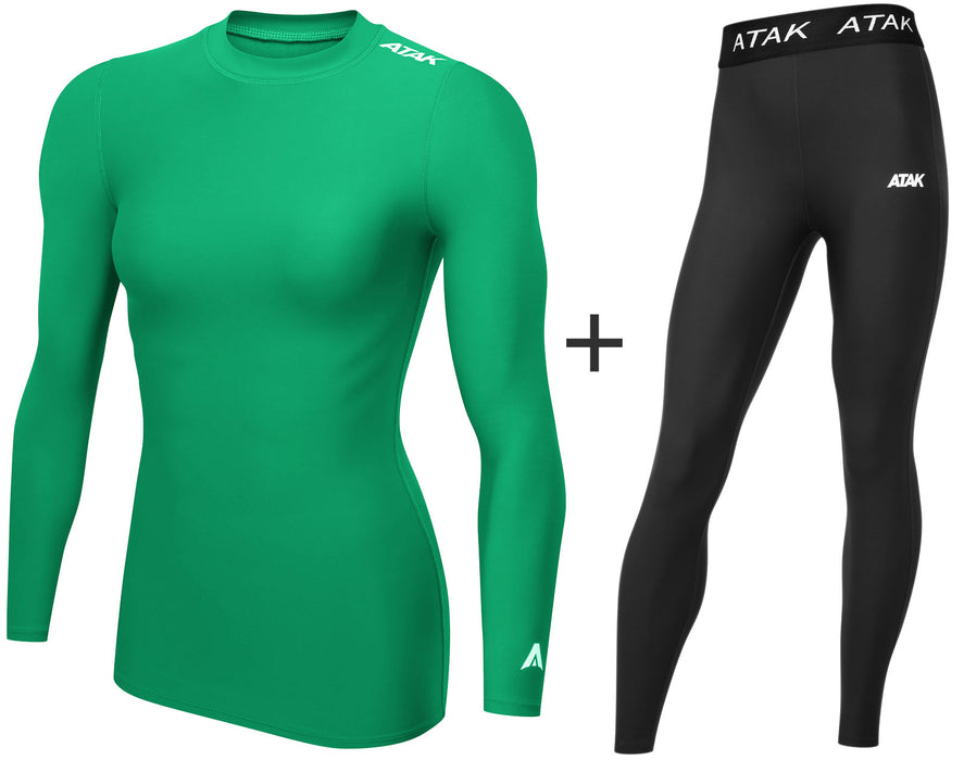 Women's ATAK Sports Compression Thermal Base Layer COMBO