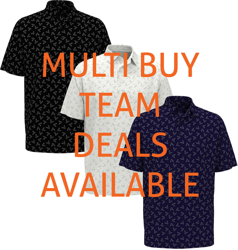Callaway Men's Soft Touch Chev Print Polo {CG-KSF0B7}