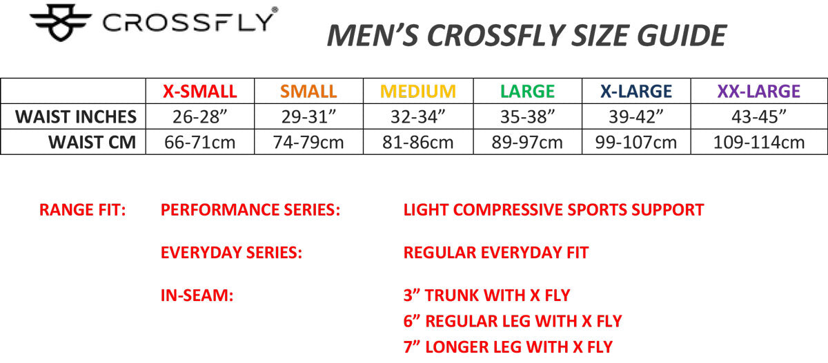 Crossfly Men's 7" Performance Pro Underwear TRIPLE PACK {CF-PRO7TRIPLE}