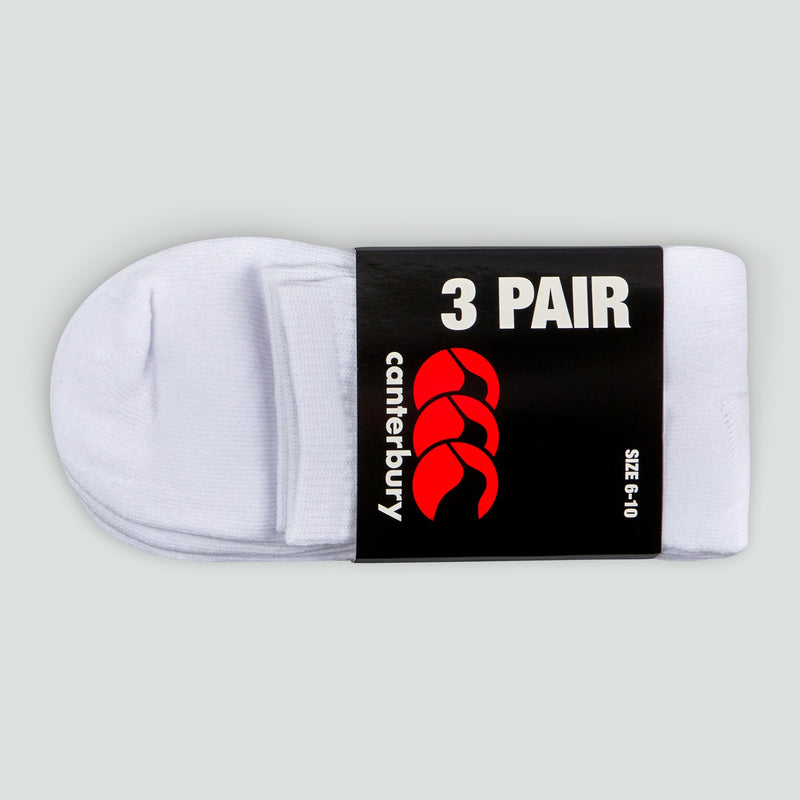 Canterbury Adult Unisex Crew Sock Pack of 3