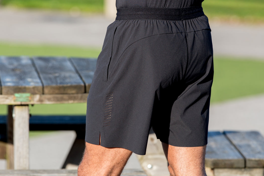 Xero Degrees Carbon Zip Pocket Woven Training Shorts {XO-CH972}