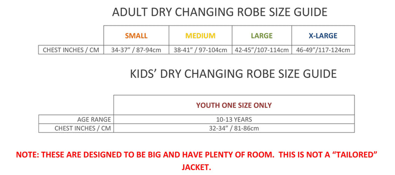 Adult Xero Degrees Insulated ¾ Length Changing Robe {XO-CH911}