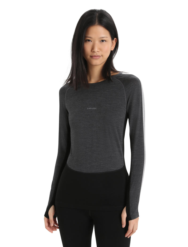 Women's Icebreaker 200 ZoneKnit Long Sleeve Merino Crew {IC-0A56HD}