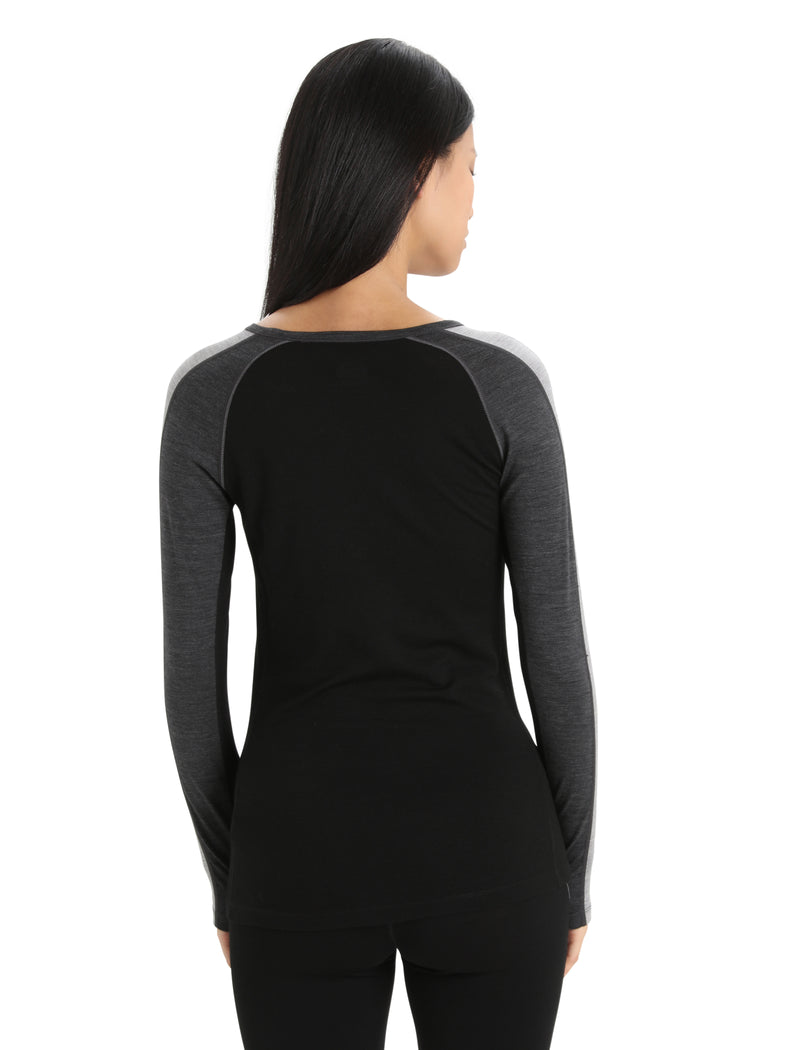 Women's Icebreaker 200 ZoneKnit Long Sleeve Merino Crew {IC-0A56HD}