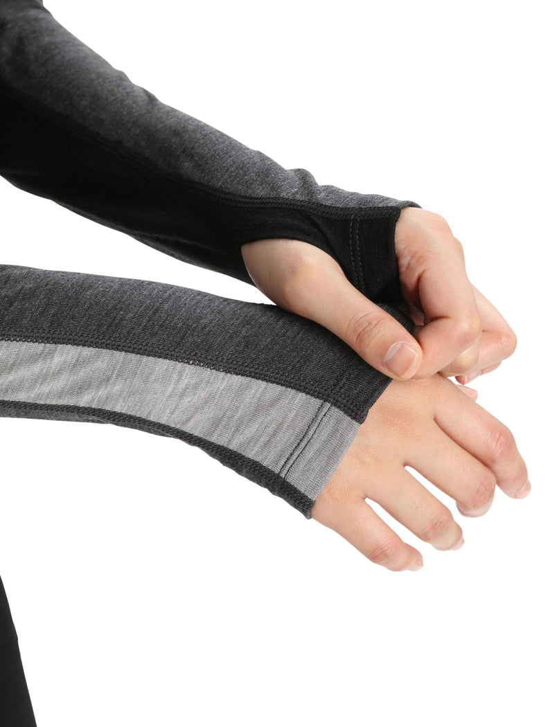 Women's Icebreaker 200 ZoneKnit Long Sleeve Merino Crew {IC-0A56HD}