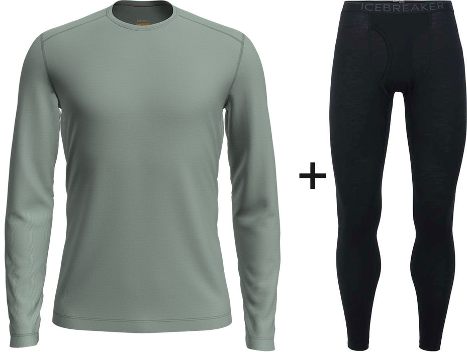 Men's Icebreaker Merino 200 Oasis Crew Base Layer COMBO