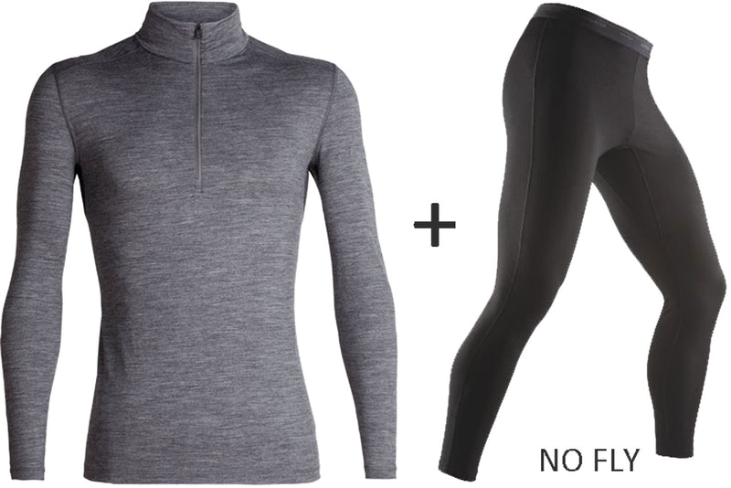 Men's Icebreaker Merino 200 Oasis Half Zip Base Layer COMBO