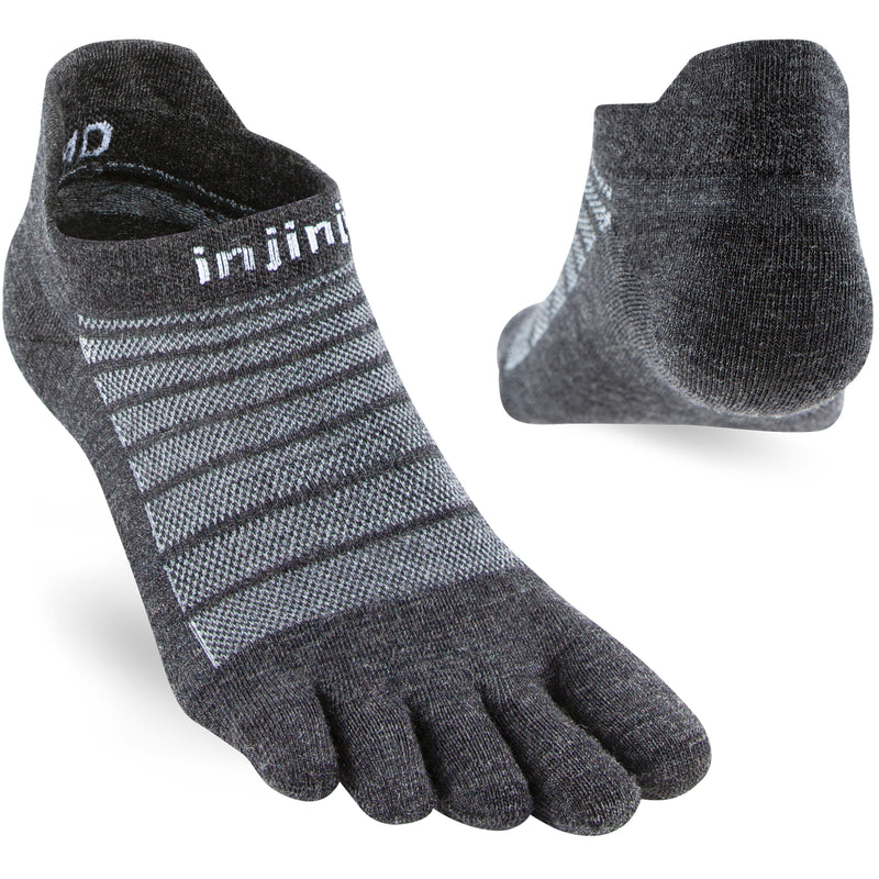 Injinji Men's Lightweight No-Show Merino Toe Socks {INJ-261610}