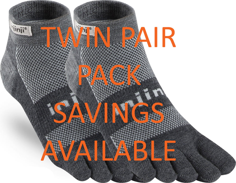 Injinji Outdoor Mid-Weight Merino Wool Mini-Crew Toe Socks (INJ-MODC)