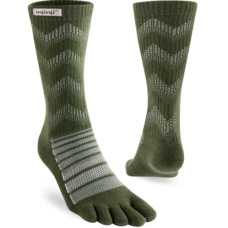 Injinji Mid-Weight Merino Wool Crew Toe Socks (INJ-ODC)