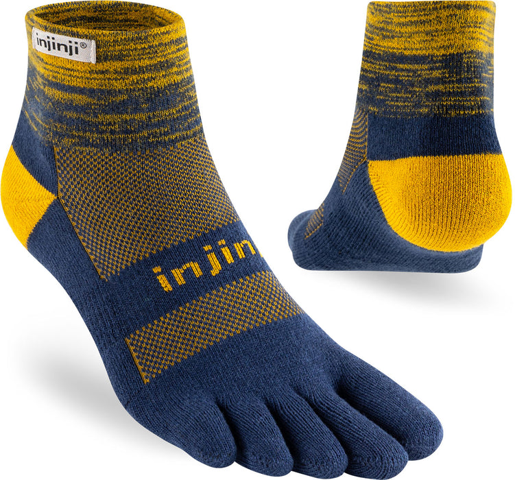Injinji Men's Mid-Weight Trail Run Mini-Crew Toe Socks (INJ-TR-MC)