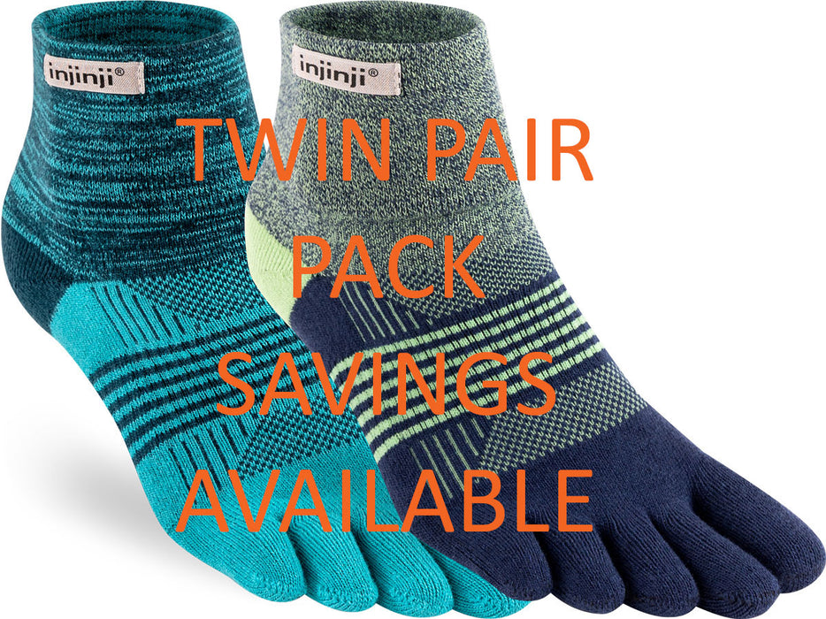 Injinji Women's Mid-Weight Trail Run Toe Socks {INJ-WTR}