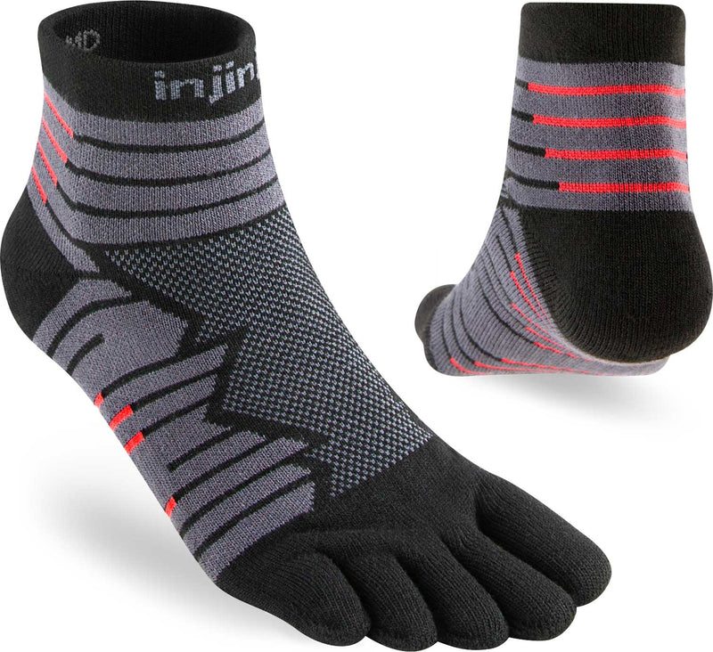 Injinji Men's Mid-Weight Ultra-Run Mini-Crew Toe Socks (INJ-ULTRA-MC)