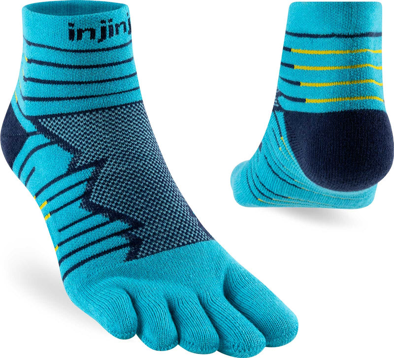 Injinji Men's Mid-Weight Ultra-Run Mini-Crew Toe Socks (INJ-ULTRA-MC)