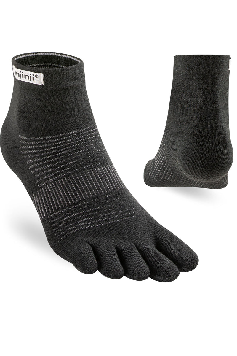 Injinji Unisex Lightweight Mini Crew Performance Toe Socks (INJ-LW-MC)