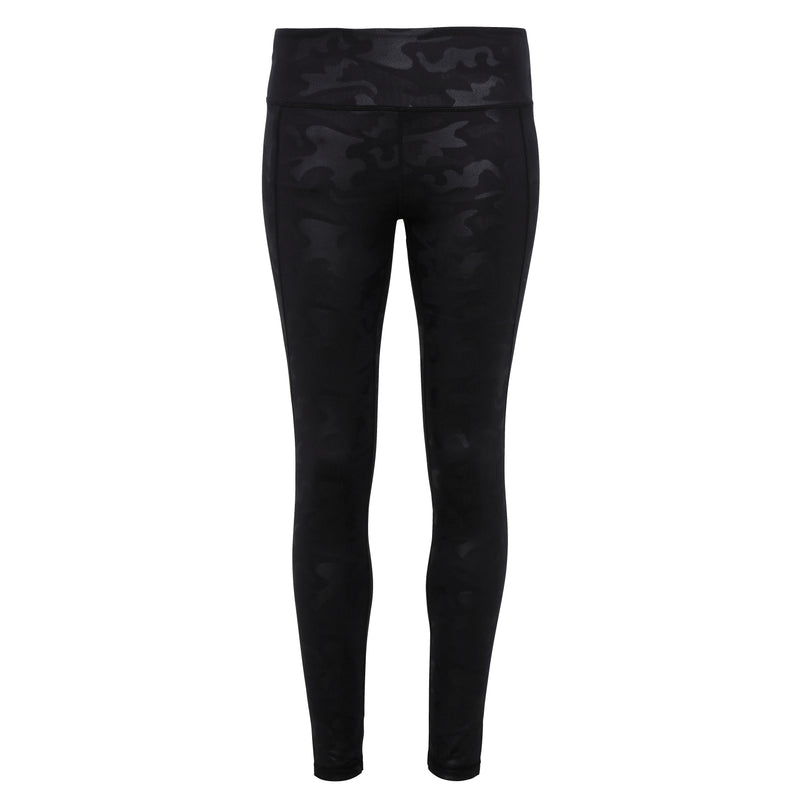 Women's TriDri Performance High-Rise Black Camo Leggings (TR038)
