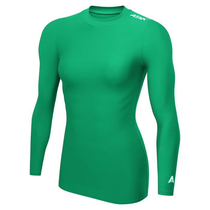 Women's ATAK Sports Long Sleeve Thermal Compression Crew Base Layer