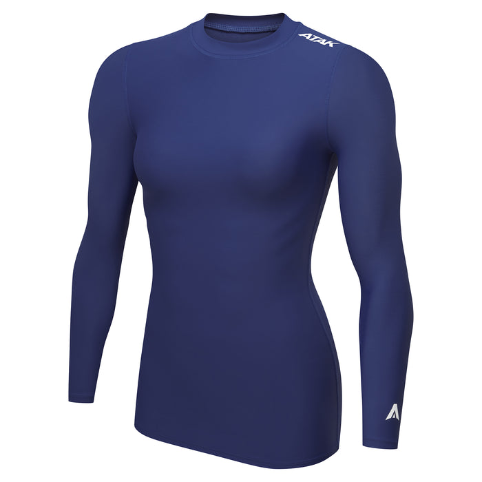 Women's ATAK Sports Long Sleeve Thermal Compression Crew Base Layer