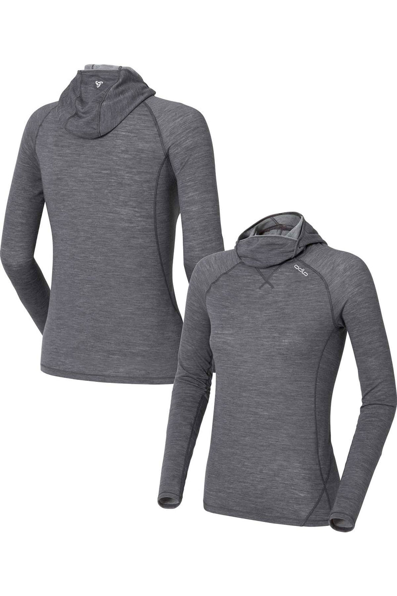 ODLO Women's Natural+ Kinship Warm BaseLayer Top + Face Mask