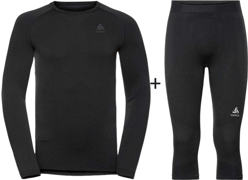ODLO Men's Performance Warm Seamless Base Layer Combo