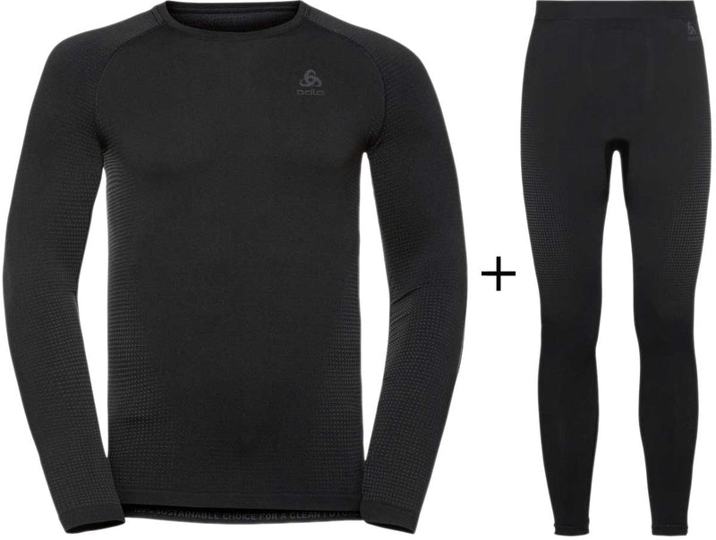 ODLO Men's Performance Warm Seamless Base Layer Combo
