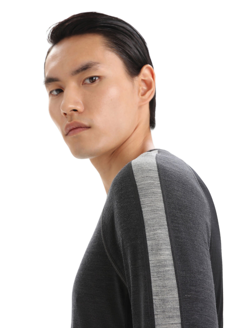 Icebreaker Men's 260 ZoneKnit Long Sleeve Crewe Base Layer {IC-0A56HH}