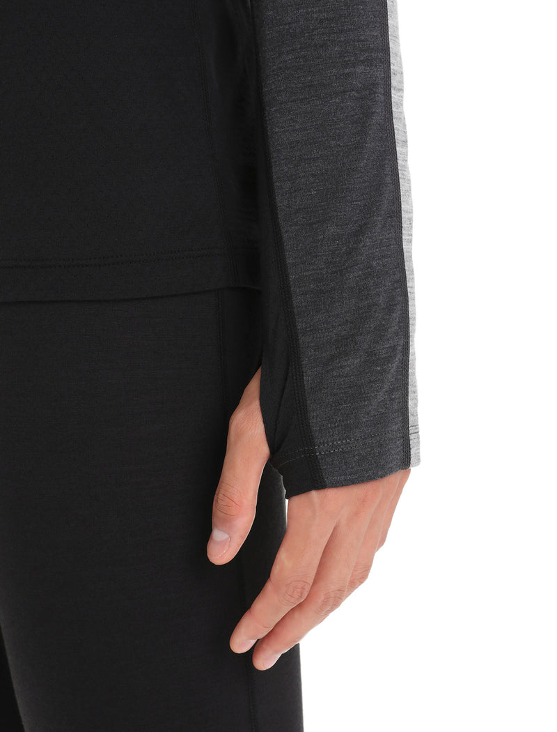 Icebreaker Men's 260 ZoneKnit Long Sleeve Crewe Base Layer {IC-0A56HH}