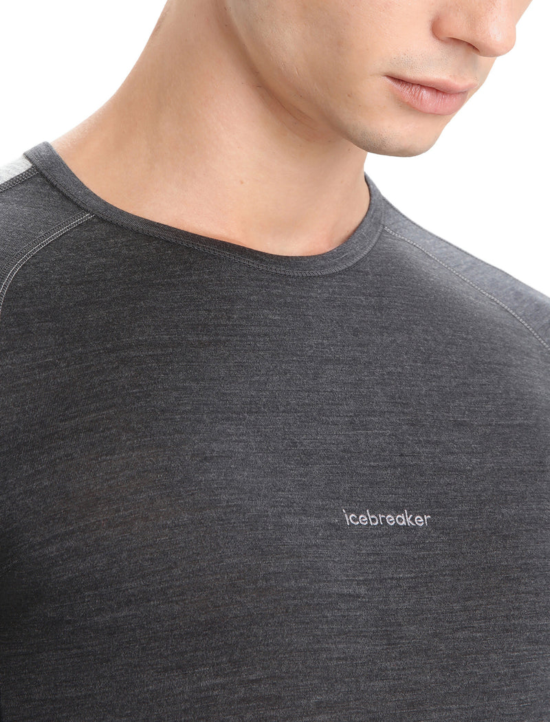 Icebreaker Men's 260 ZoneKnit Long Sleeve Crewe Base Layer {IC-0A56HH}