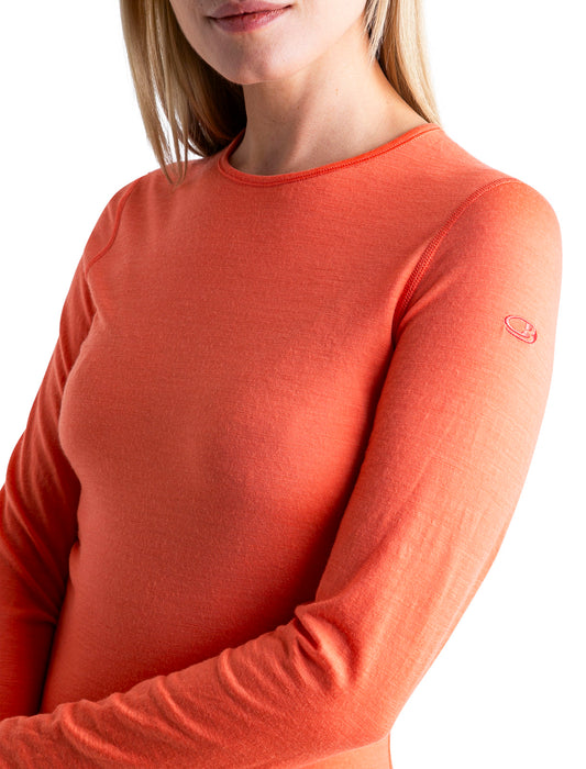 Women's Icebreaker Merino 200 Oasis Long Sleeve Base Layer Crew {IC-104375}