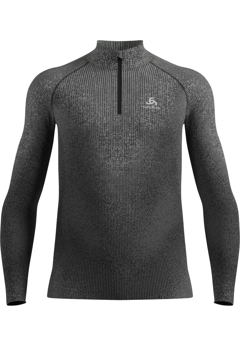 ODLO Men's Blackcomb Eco Warm Long Sleeve Half Zip Base Layer