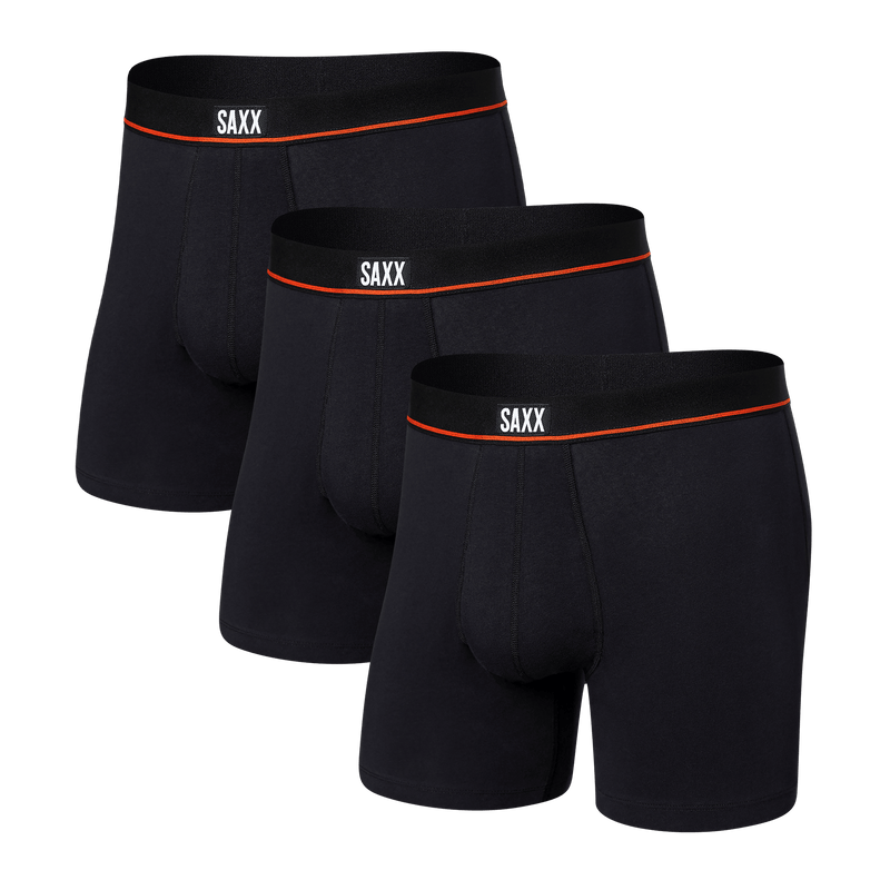 SAXX Men's Non-Stop Stretch Cotton 5" Boxer Briefs TRIPLE PACK {SAXX-PP3J}